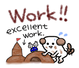 Me,me,and a dog<pera pe~ra version> sticker #2340896