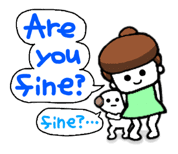 Me,me,and a dog<pera pe~ra version> sticker #2340900