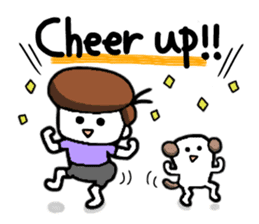 Me,me,and a dog<pera pe~ra version> sticker #2340901