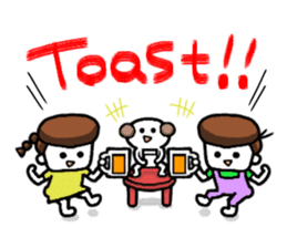 Me,me,and a dog<pera pe~ra version> sticker #2340916