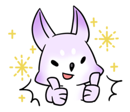 Cute fox and raccoon dog sticker #2341682