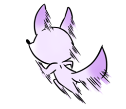 Cute fox and raccoon dog sticker #2341707