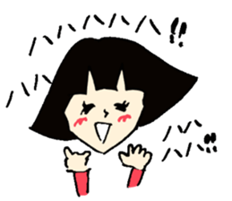 A girl and bear the Bob-style sticker #2342451