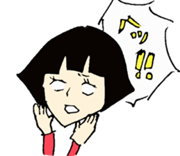 A girl and bear the Bob-style sticker #2342457