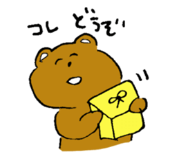 A girl and bear the Bob-style sticker #2342465