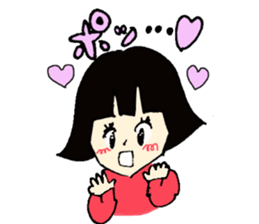 A girl and bear the Bob-style sticker #2342468