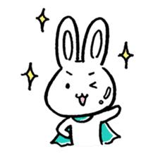 Rabbit guy sticker #2343125