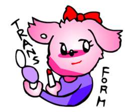 Woman Office Worker Dog sticker #2343651