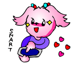 Woman Office Worker Dog sticker #2343652