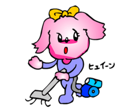 Woman Office Worker Dog sticker #2343662