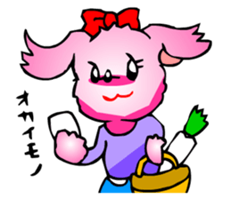 Woman Office Worker Dog sticker #2343664