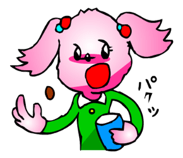 Woman Office Worker Dog sticker #2343666