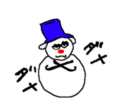 a snowman sticker #2344103