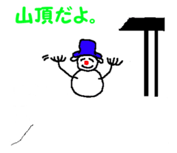 a snowman sticker #2344109