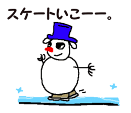 a snowman sticker #2344118