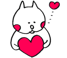 Kawaii Fluffy Mashmallow Cat of FUNA2 sticker #2344640