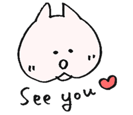 Kawaii Fluffy Mashmallow Cat of FUNA2 sticker #2344646