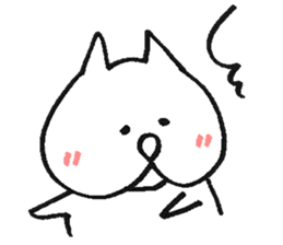 Kawaii Fluffy Mashmallow Cat of FUNA2 sticker #2344670