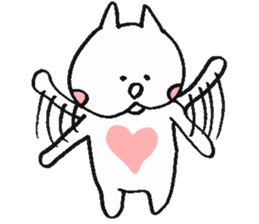 Kawaii Fluffy Mashmallow Cat of FUNA2 sticker #2344678