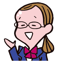 C-chan, a bespectacled school girl!