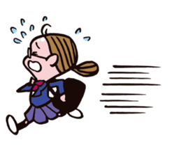 C-chan, a bespectacled school girl! sticker #2344884