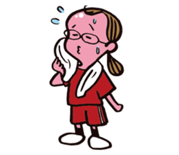 C-chan, a bespectacled school girl! sticker #2344890