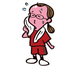 C-chan, a bespectacled school girl! sticker #2344890