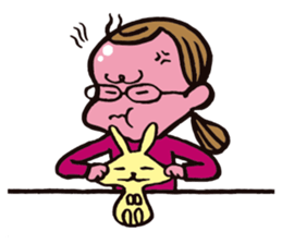 C-chan, a bespectacled school girl! sticker #2344916