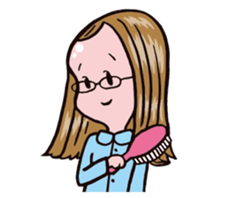 C-chan, a bespectacled school girl! sticker #2344918