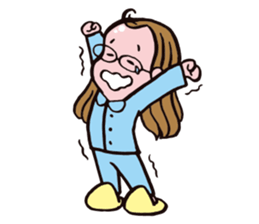 C-chan, a bespectacled school girl! sticker #2344919