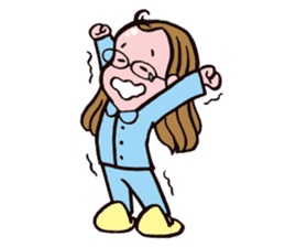 C-chan, a bespectacled school girl! sticker #2344919