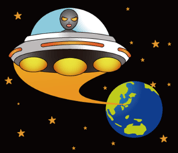 Grey alien Sticker sticker #2345294