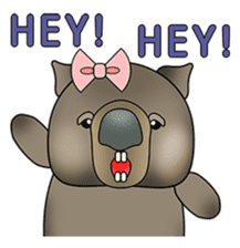 Cathy wombat! sticker #2345401