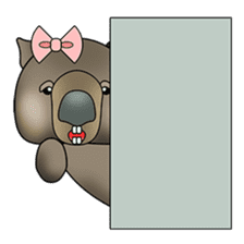 Cathy wombat! sticker #2345403