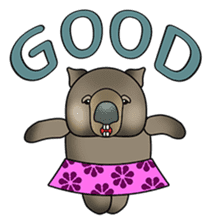 Cathy wombat! sticker #2345412