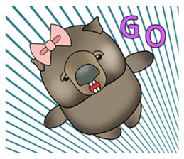 Cathy wombat! sticker #2345424