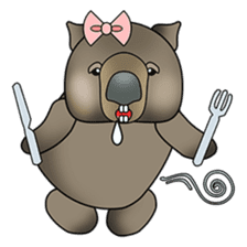 Cathy wombat! sticker #2345425