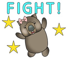 Cathy wombat! sticker #2345434