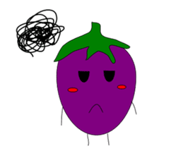 Fairy Venus of eggplant sticker #2345642