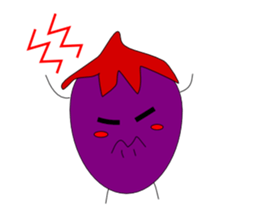 Fairy Venus of eggplant sticker #2345644