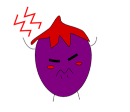 Fairy Venus of eggplant sticker #2345644