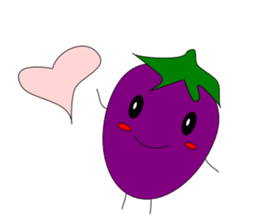Fairy Venus of eggplant sticker #2345646