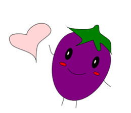 Fairy Venus of eggplant sticker #2345646