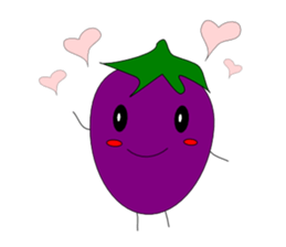 Fairy Venus of eggplant sticker #2345647
