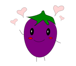 Fairy Venus of eggplant sticker #2345647
