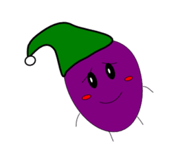 Fairy Venus of eggplant sticker #2345648