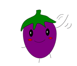 Fairy Venus of eggplant sticker #2345649