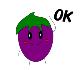Fairy Venus of eggplant sticker #2345651