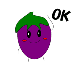 Fairy Venus of eggplant sticker #2345651
