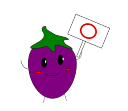 Fairy Venus of eggplant sticker #2345655